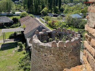 Imperial Stable. View from the Central tower of the castle in Kvemo Chala